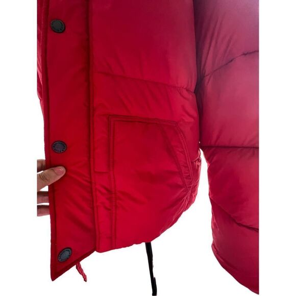 NWOT A&F men’s puffer Jacket Red XL - Picture 5 of 9